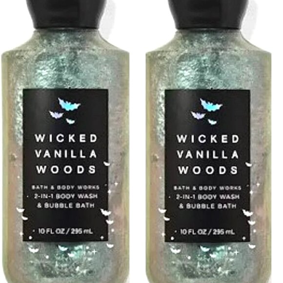 Bath & Body Works Wicked Vanilla Woods Shower Gel Set of 2 - Picture 1 of 1